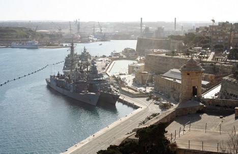 Harbor in Valletta, Malta
